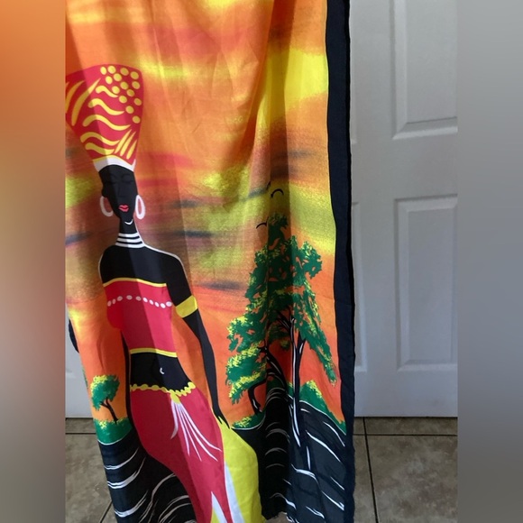 Kaftan For Plus Size Women Tribal Printed Multicolor - Picture 11 of 12